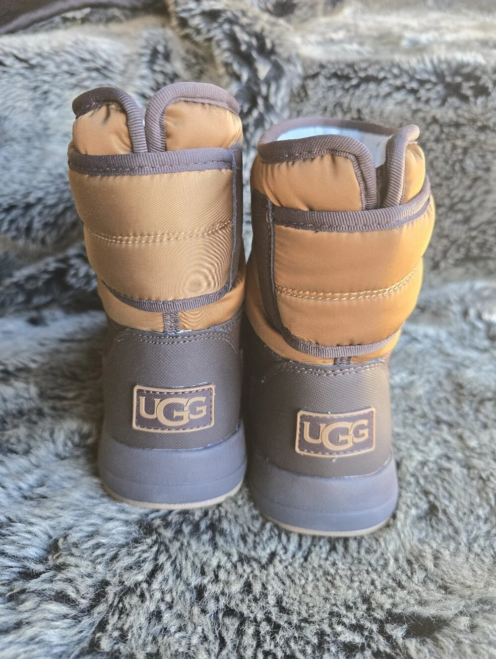 UGG Kids Brown and Tan Winter Boots